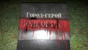 В Одессе активисты закрасили краской названия российских городов на Аллее Славы