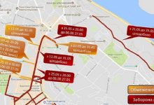Обнародована карта улиц Киева, на которых будет временно ограничено движение
