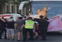 В Киеве фанаты перекрыли проезд автобусам с делегацией ФК Реал