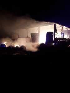 В Киевской области произошел пожар на складе агрофирмы