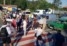 Жители Киевской области перекрыли трассу Киев-Ковель. Фото